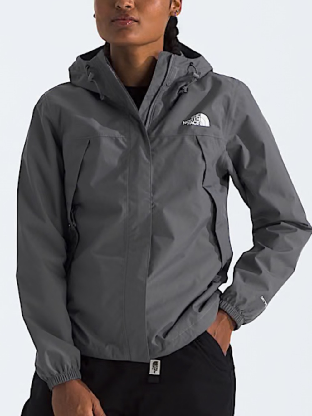The North Face Women's Smoked Pearl Waterproof Hooded Rain Jacket